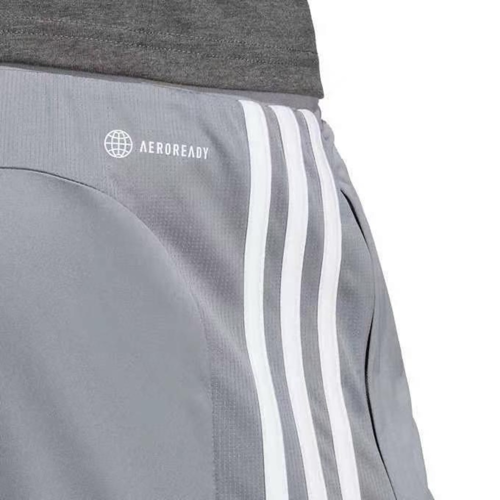 ADIDAS Mens 3S PES Shorts gray White Stripes Basketball Zipper Pocket SZ M - Picture 5 of 11